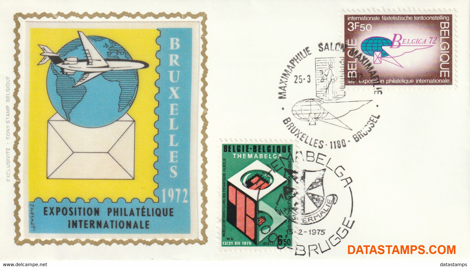 België 1972 - Mi:1676, Yv:1621, OBP:1621, Fdc Z/s - O - Belgica 72 - 1971-1980