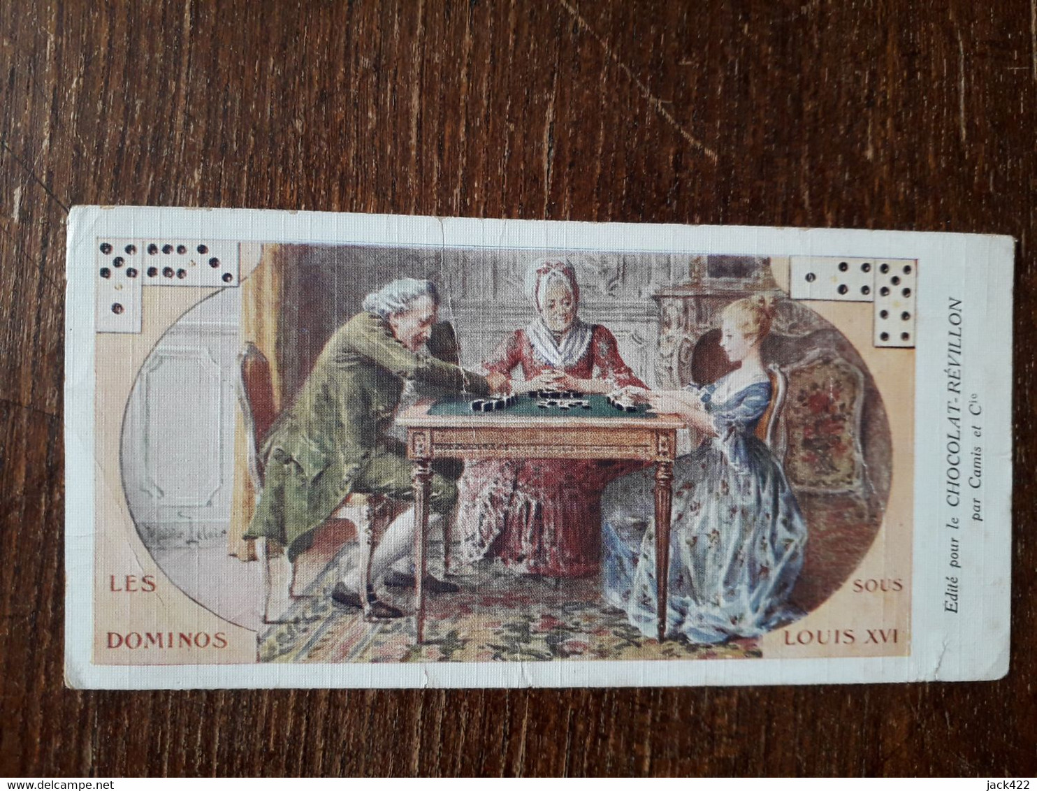 L37/99 CHROMO CHOCOLAT REVILLON . LES DOMINOS SOUS LOUIS XVI - Revillon