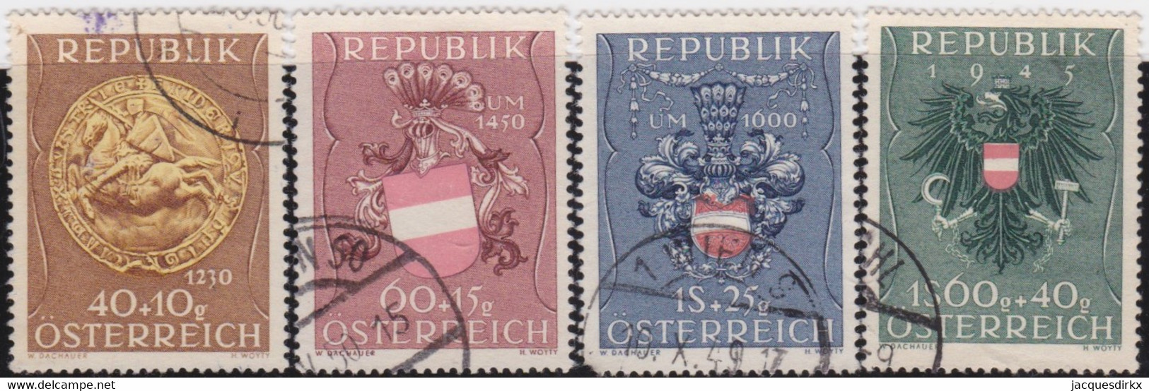 Österreich   .   Y&T    .   773/776   .     O  .     Gebraucht  .   /    .  Cancelled - Used Stamps