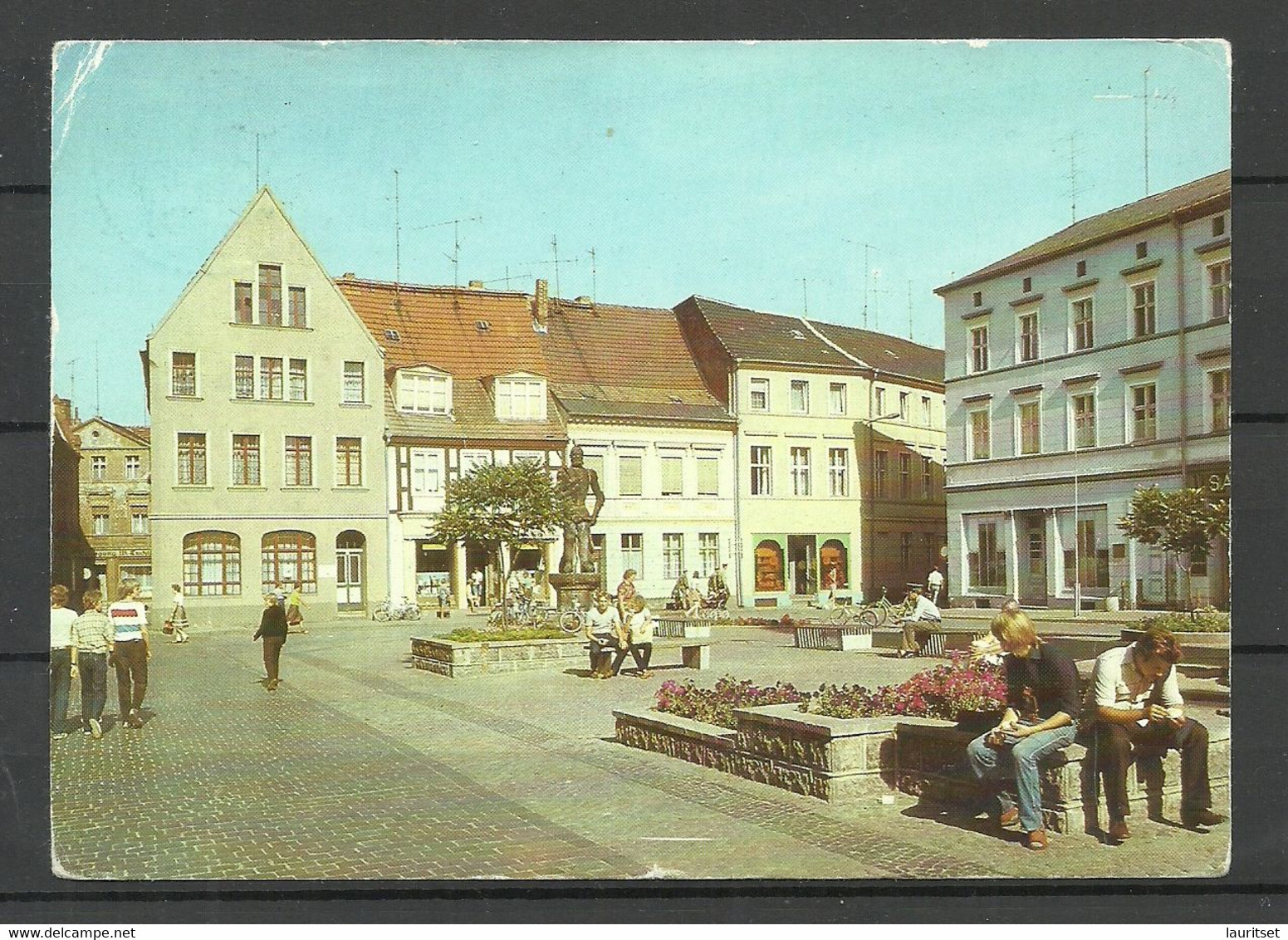 Germany DDR Post Card PERLEBERG Sent 1990 With Stamp - Perleberg