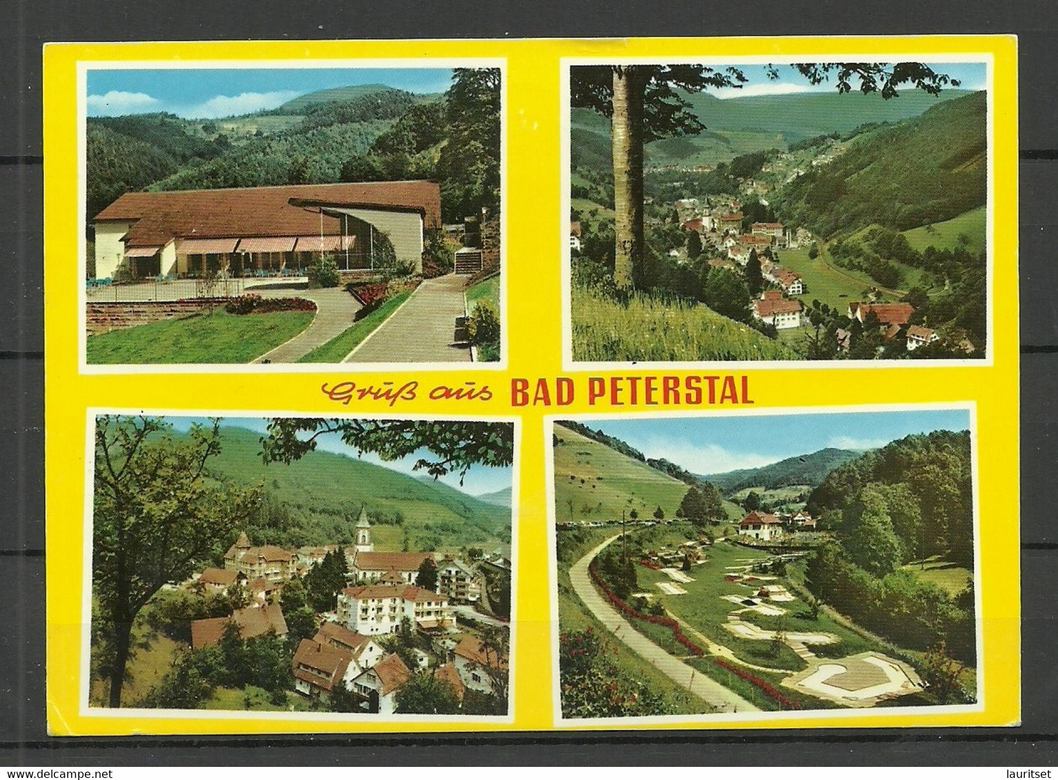 Deutschland BAD PETERSTAL Schwarzwald (gesendet, Mit Briefmarke) - Bad Peterstal-Griesbach