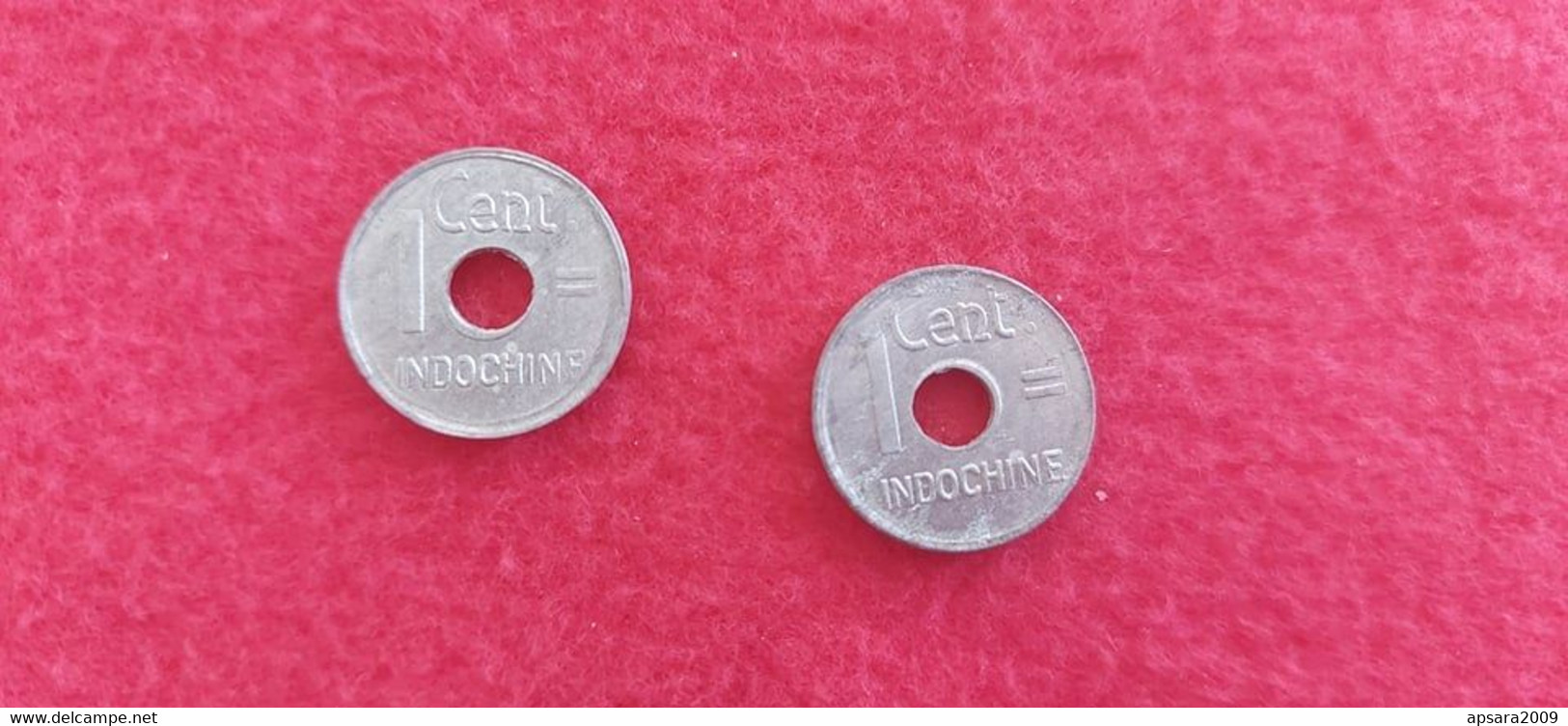 CAMBODGE / CAMBODIA/  2 Coins Indochine 1943 - Camboya