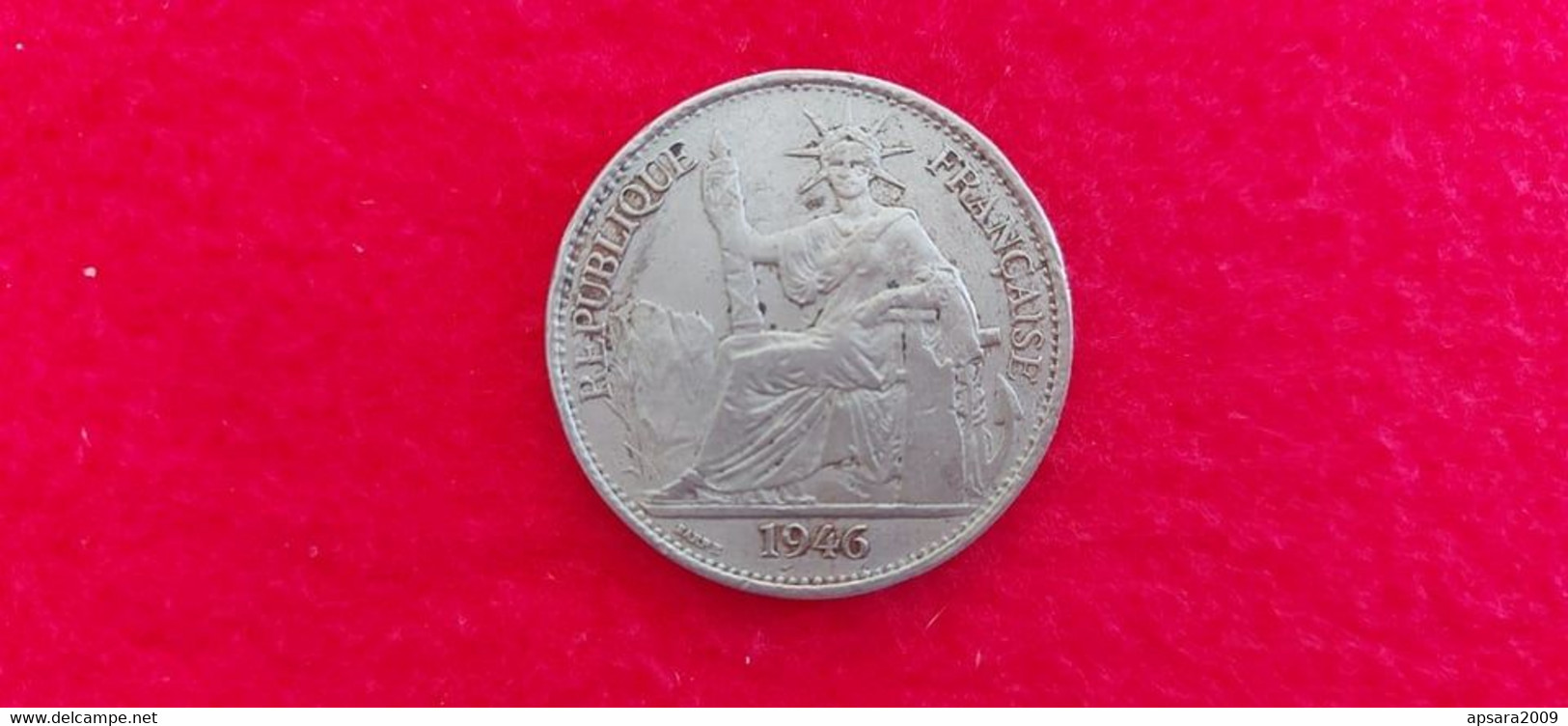 CAMBODGE / CAMBODIA/  Coin  Indochine 50 Cent 1946 - Kambodscha