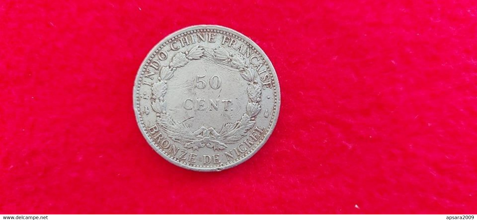 CAMBODGE / CAMBODIA/  Coin  Indochine 50 Cent 1946 - Camboya