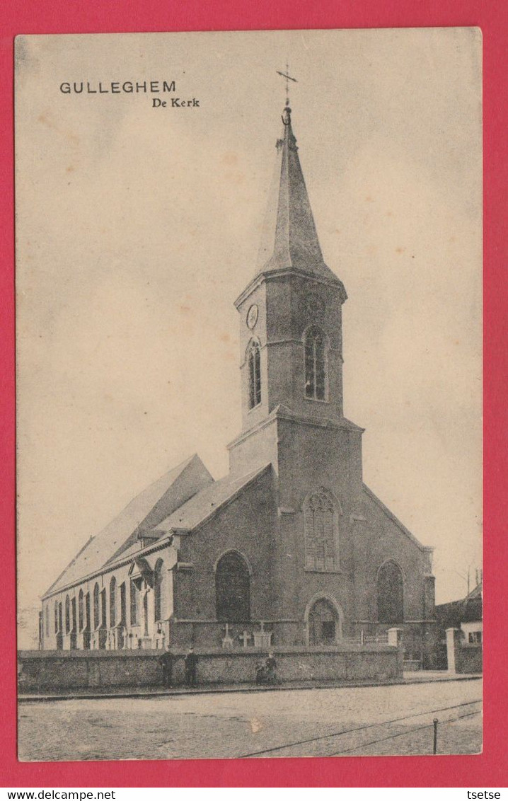 Gullegem - De Kerk  - 1911 ( Verso Zien ) - Wevelgem