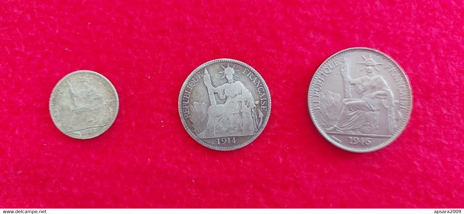 CAMBODGE / CAMBODIA/ 3 Coins 10, 20, 50 Cent Indochine - Cambodia