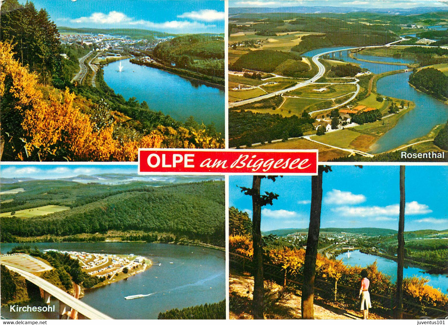 CPSM Olpe Am Biggesee-Multivues-Beau Timbre    L739 - Olpe