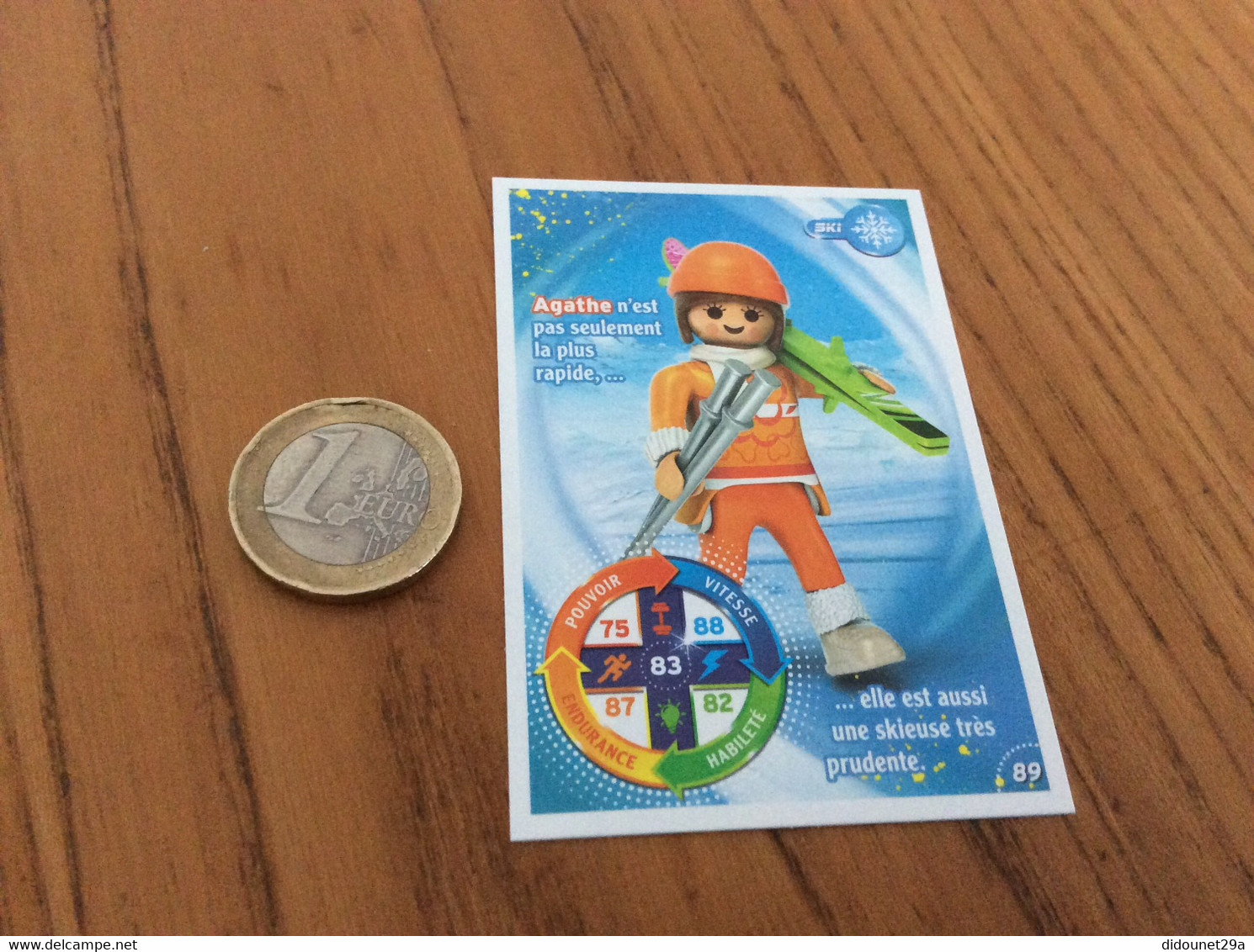 Carte Playmobil 2021 ** Geobra "N°89 - SKI" - Autres & Non Classés