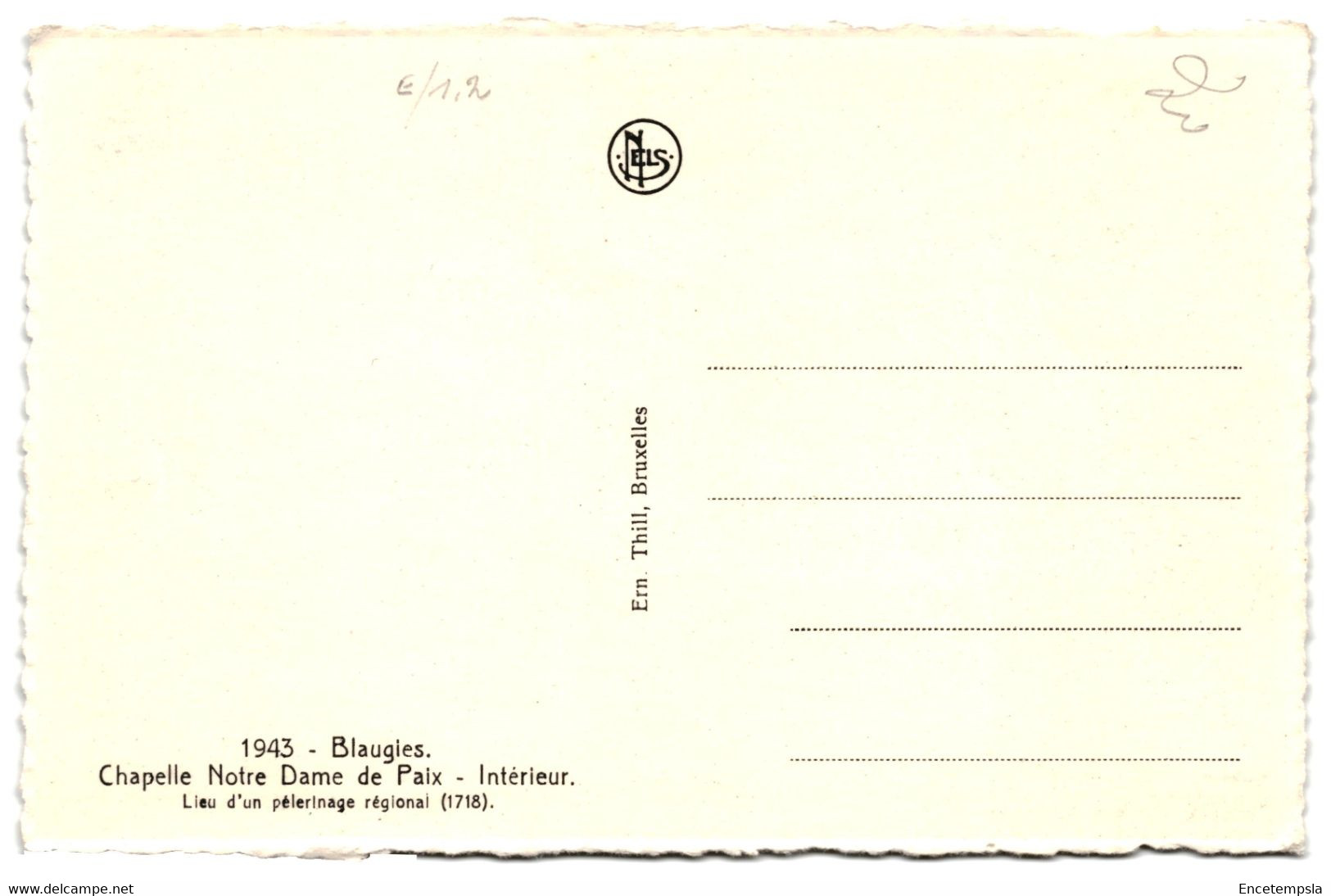 CPA - Lot de 6 Cartes Postales - Belgique Blaugies- Eglise Saint Aubin 1943 VM33723