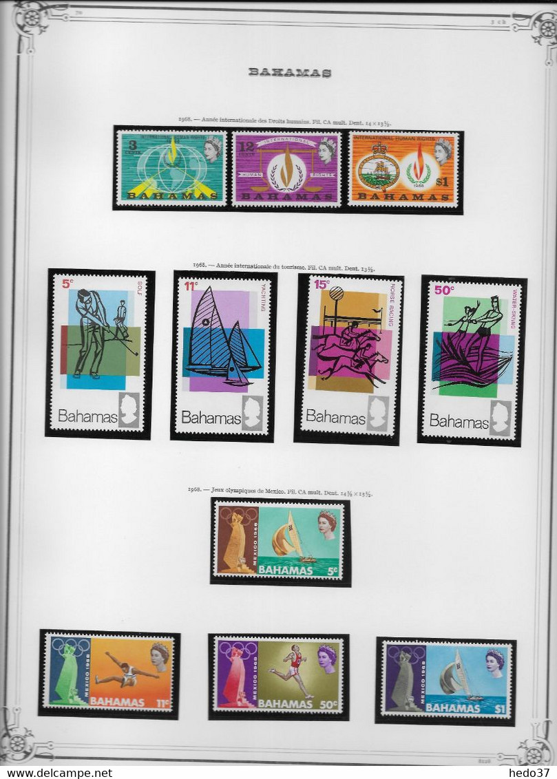 Bahamas - Collection Vendue Page Par Page - Timbres Neufs ** Sans Charnière - TB - 1963-1973 Autonomie Interne