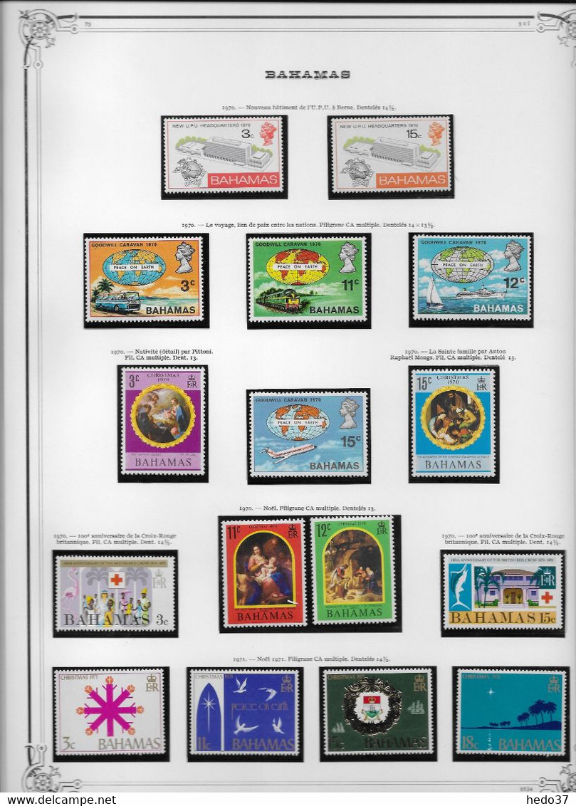 Bahamas - Collection Vendue Page Par Page - Timbres Neufs ** Sans Charnière - TB - 1963-1973 Autonomía Interna