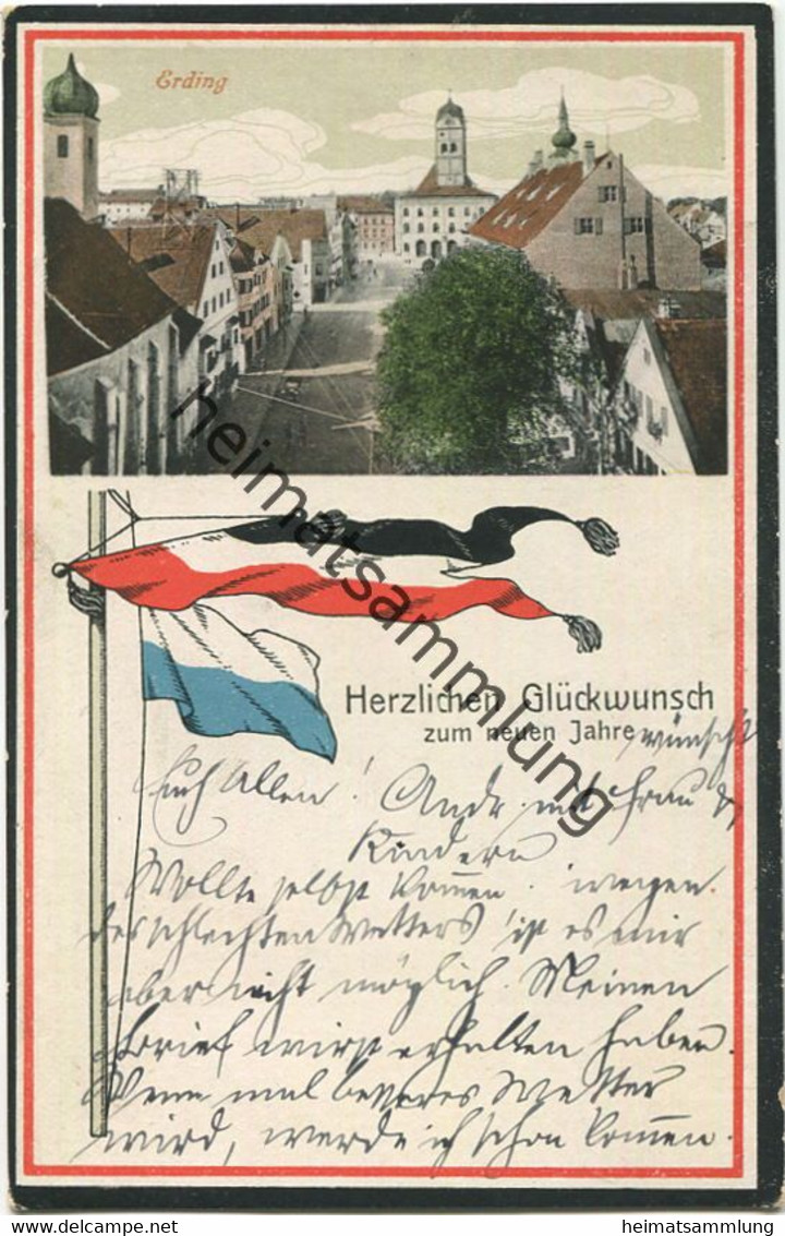 Erding - Neujahr - Verlag Em. Schwankl Erding Gel. 1920 - Erding