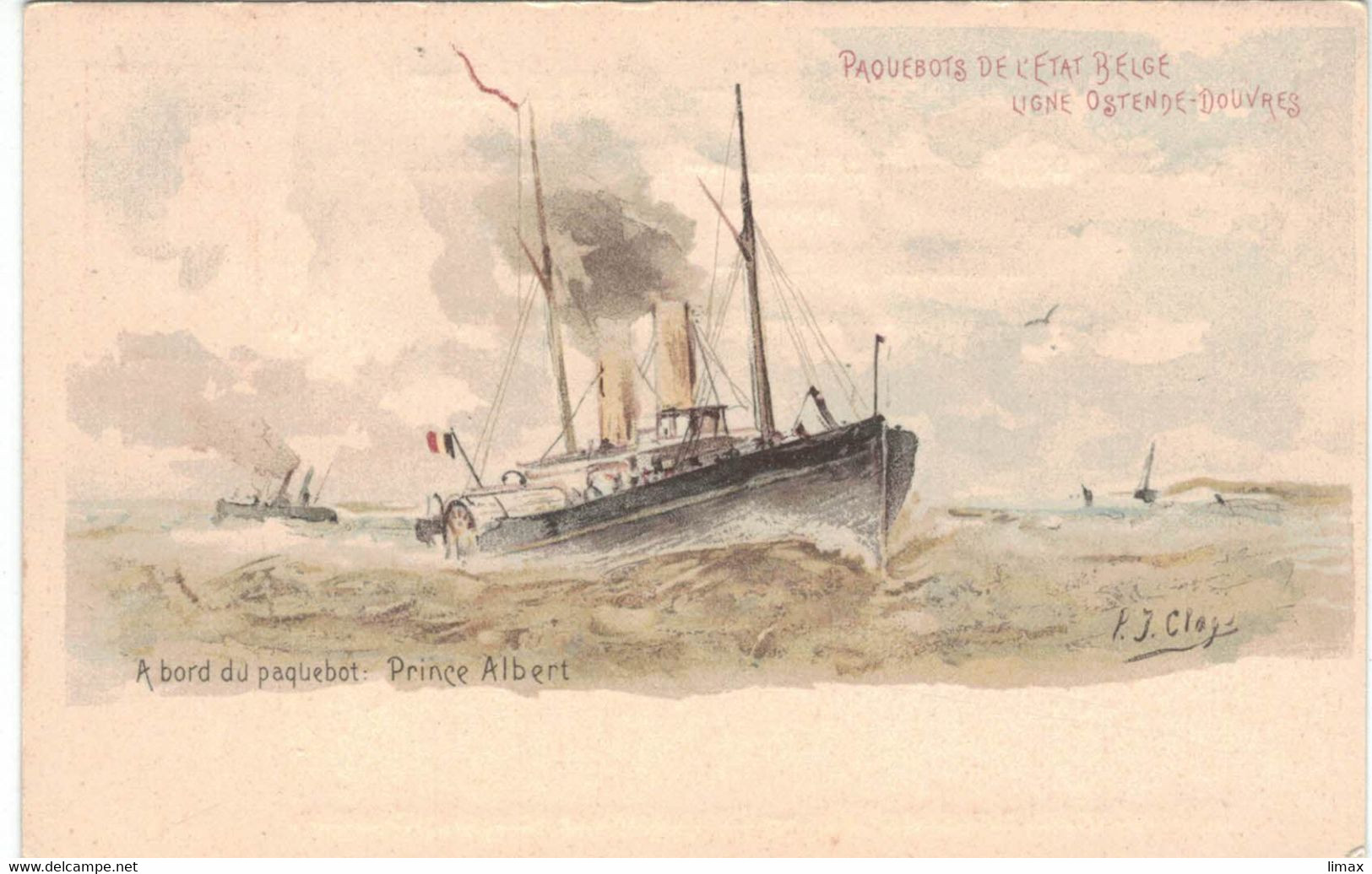 Ganzsache Prinz Albert Paquebot Linie Oostende - Dover - Ungebraucht ** Leopold II. - Tarjetas Transatlánticos