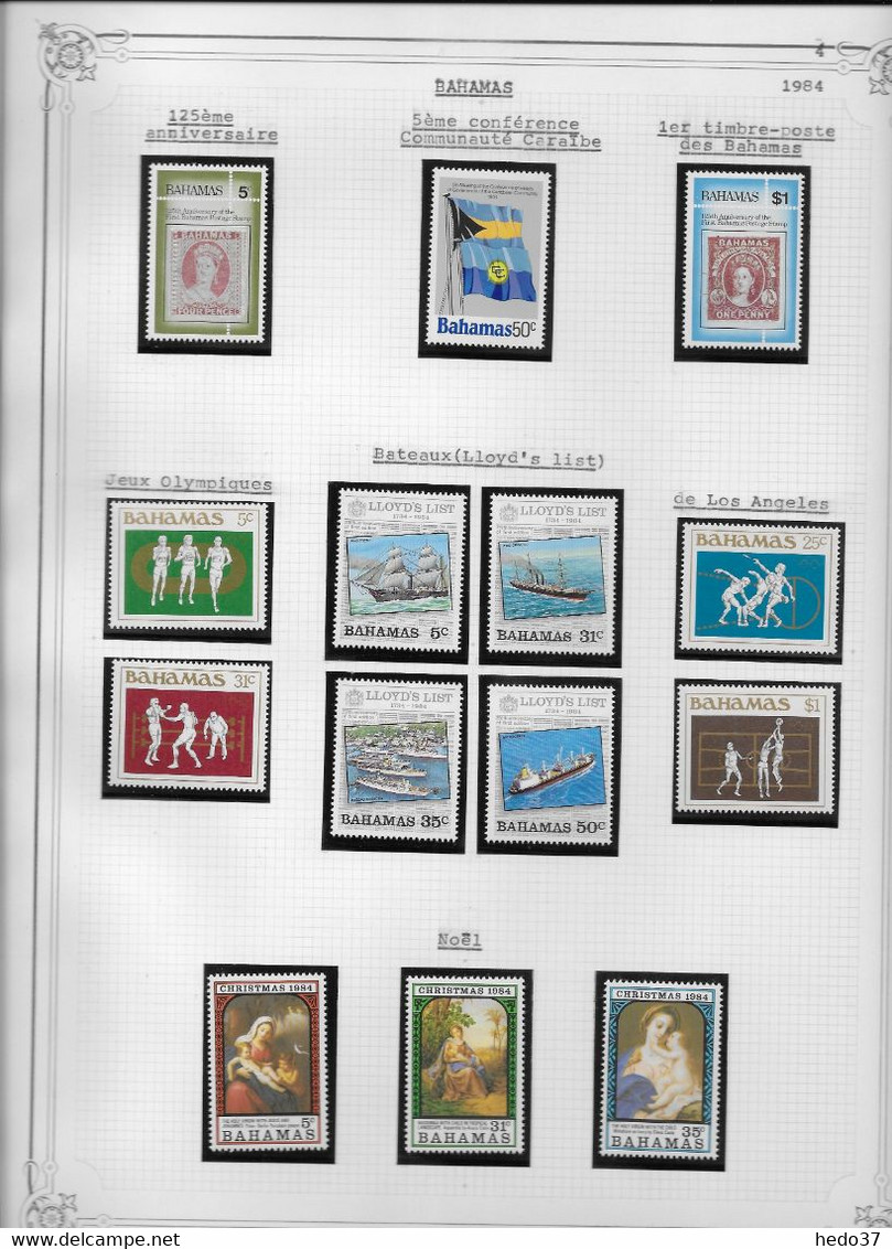 Bahamas - Collection Vendue Page Par Page - Timbres Neufs ** Sans Charnière - TB - Bahamas (1973-...)