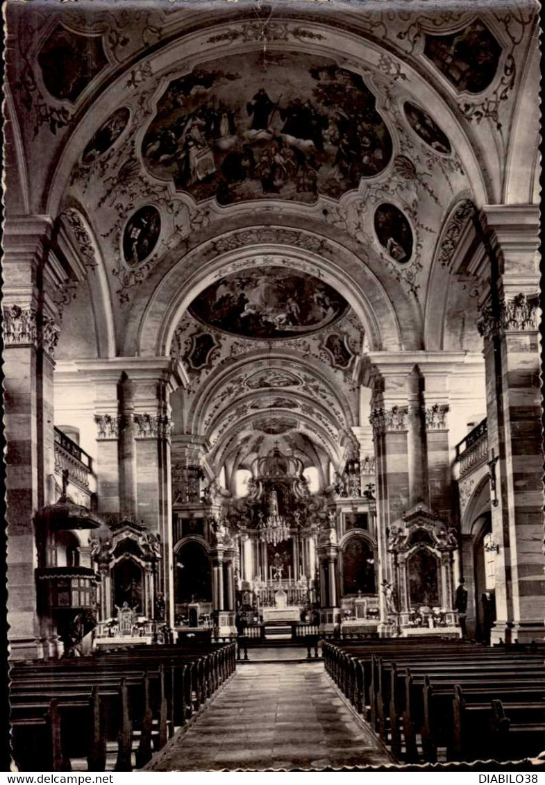 EBERSMUNSTER  ( BAS-RHIN )   EGLISE ABBATIALE _ INTERIEUR - Ebersmunster