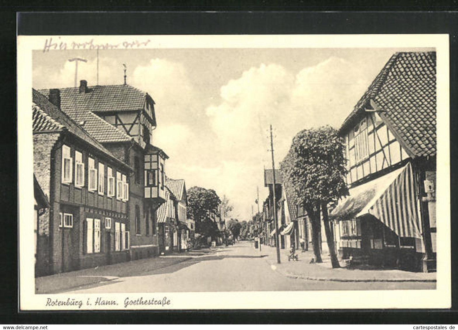 AK Rotenburg I. Hann., Goethestrasse - Rotenburg (Wümme)