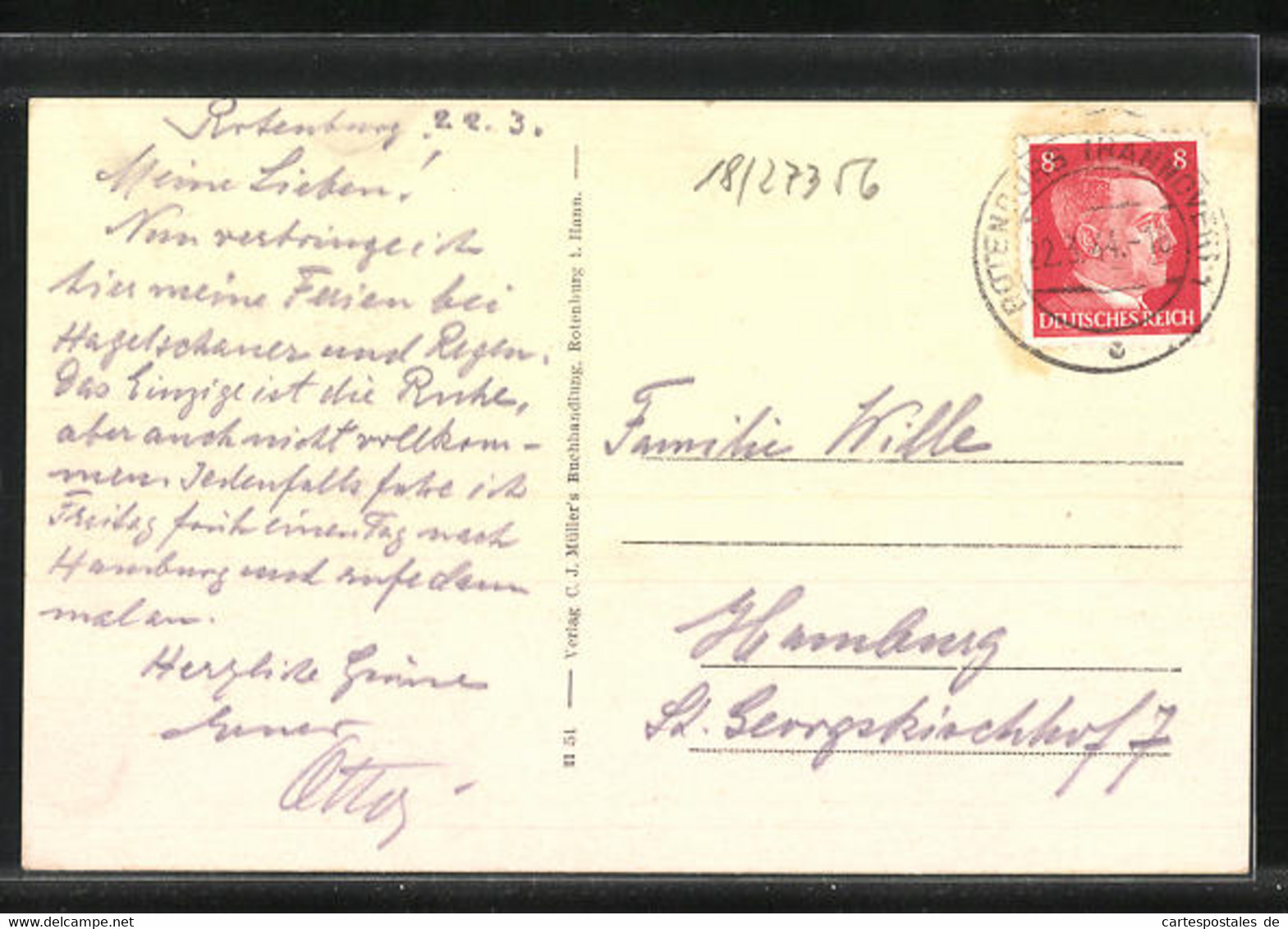 AK Rotenburg I. Hann., Goethestrasse - Rotenburg (Wümme)