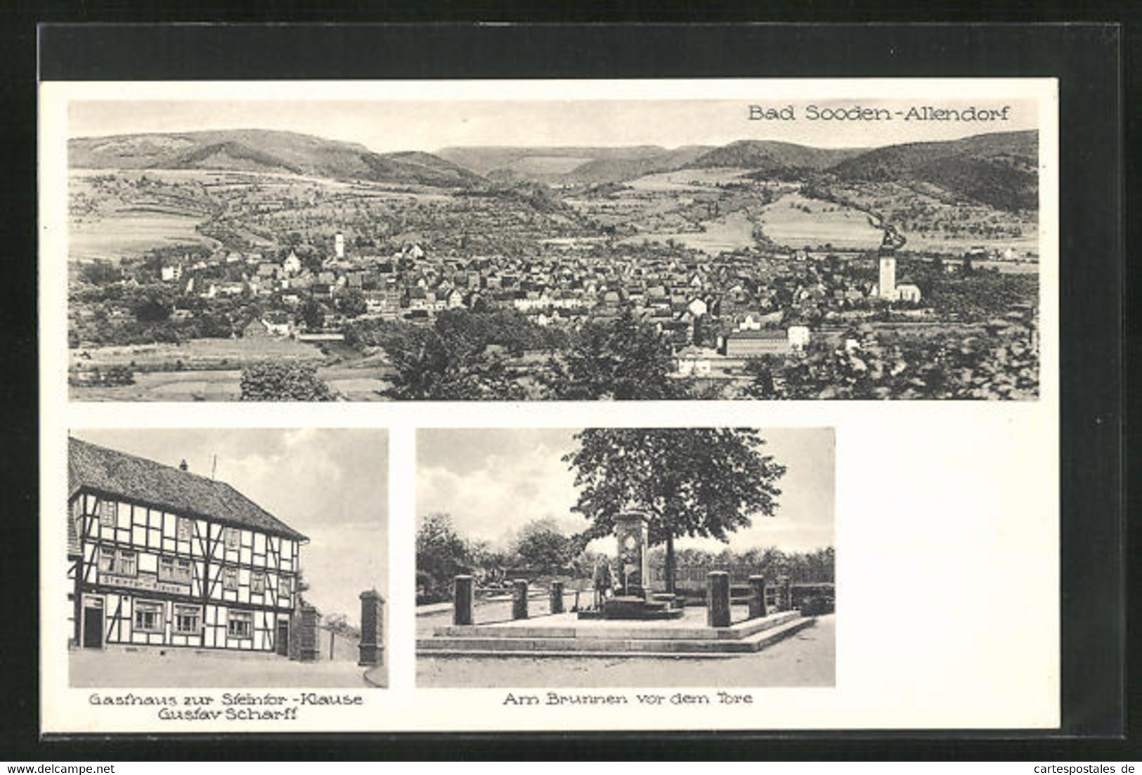 AK Bad Sooden-Allendorf, Gasthaus Zur Steintor-Klause, Am Brunnen Vor Dem Tore - Bad Sooden-Allendorf