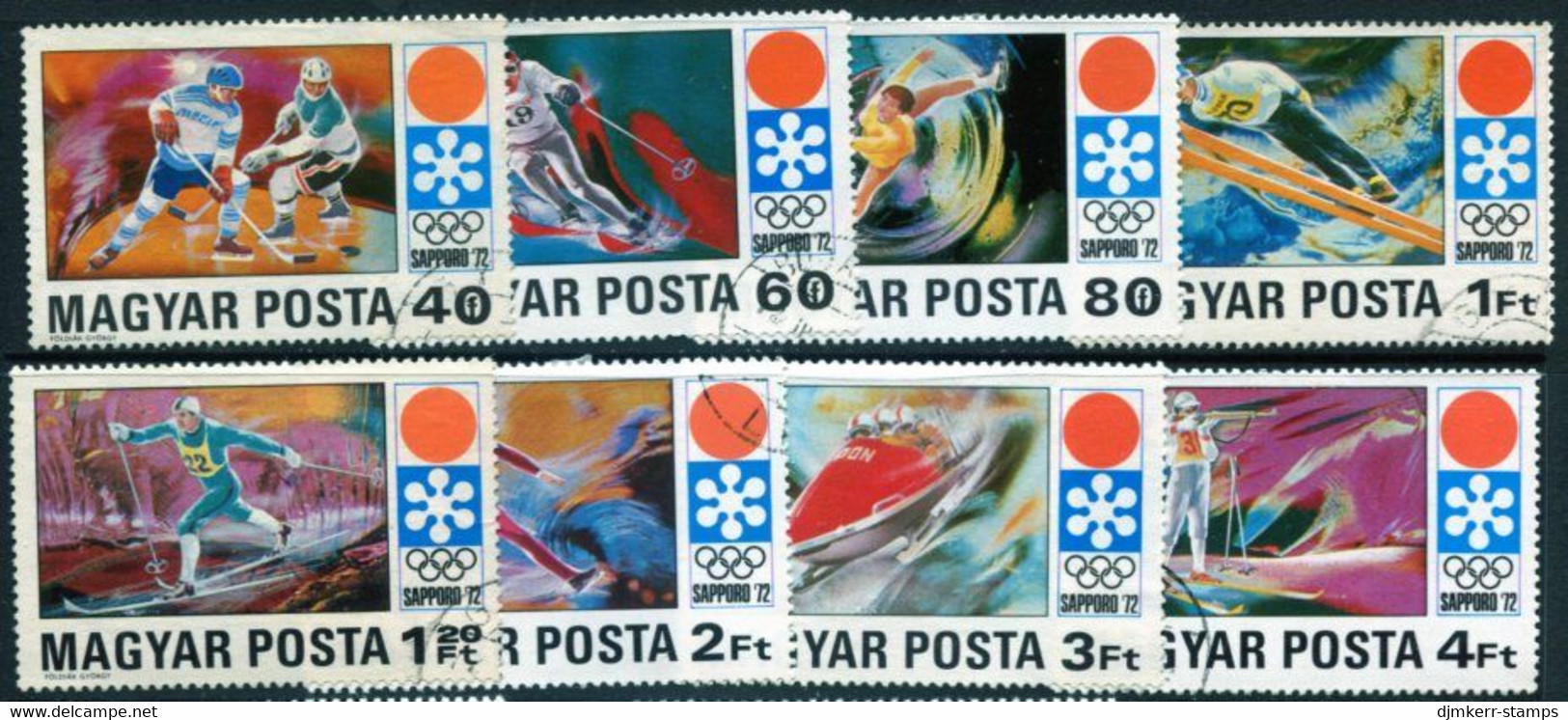 HUNGARY 1971 Winter Olympics, Sapporo  Used.  Michel 2720-27 - Used Stamps