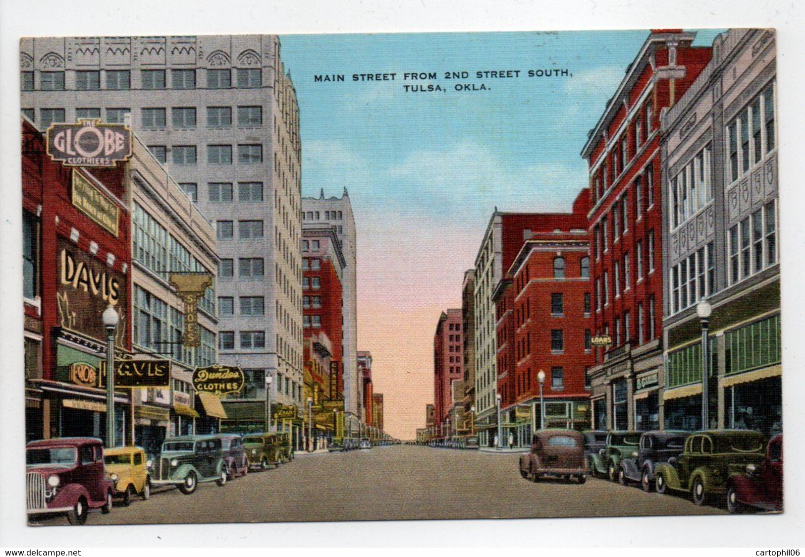 - CPA TULSA (Etats-Unis) - MAIN STREET FROM 2ND STREET SOUTH 1937 - - Tulsa