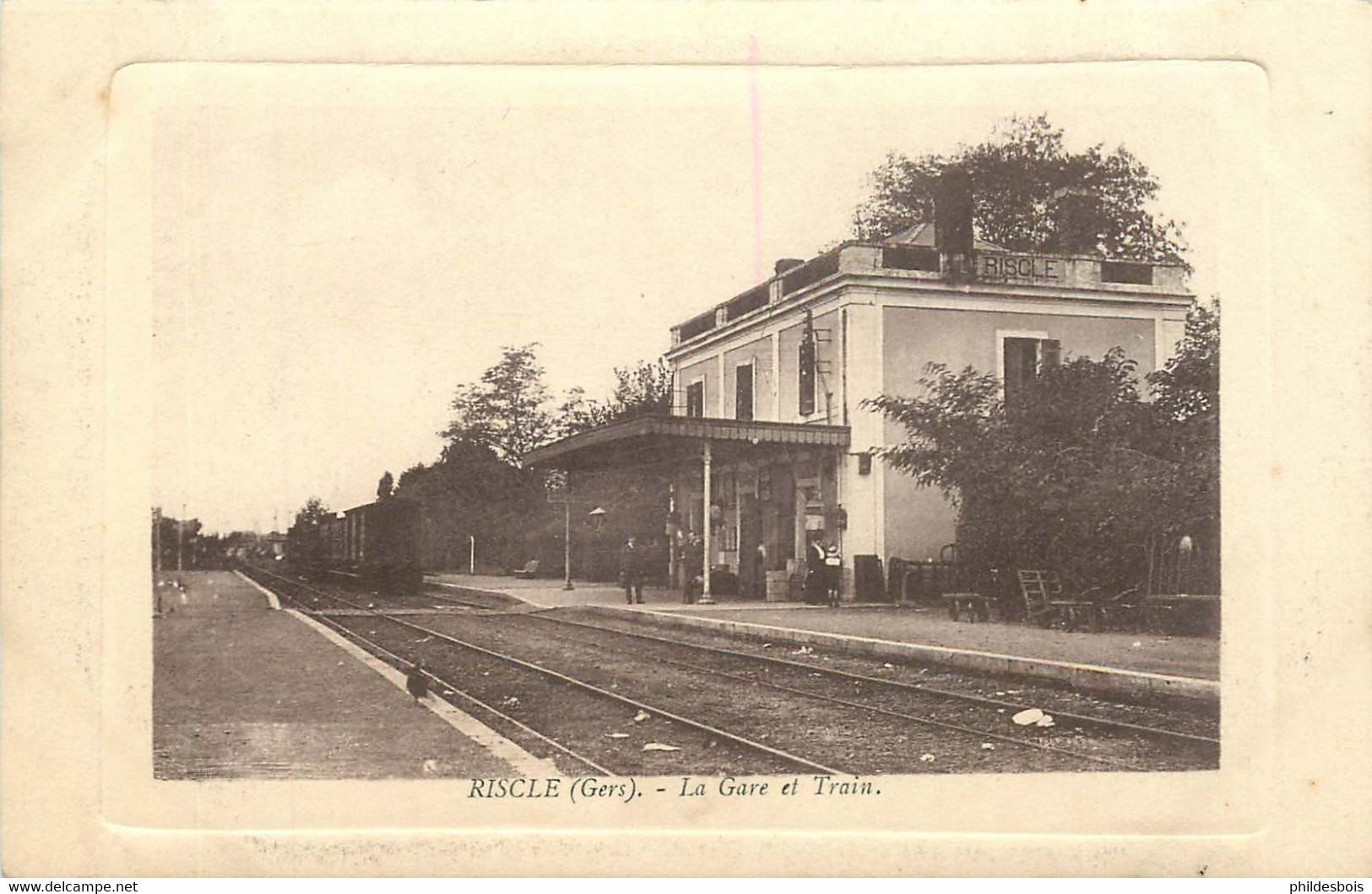 GERS RISCLE  La Gare Et Le Train - Riscle