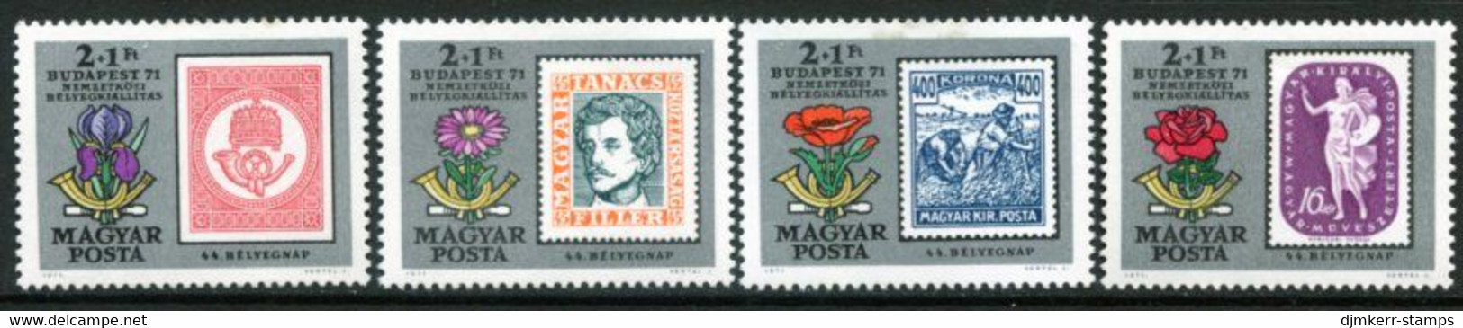 HUNGARY 1971 BUDAPEST '71 Exhibition MNH / **.  Michel 2684-87 - Unused Stamps