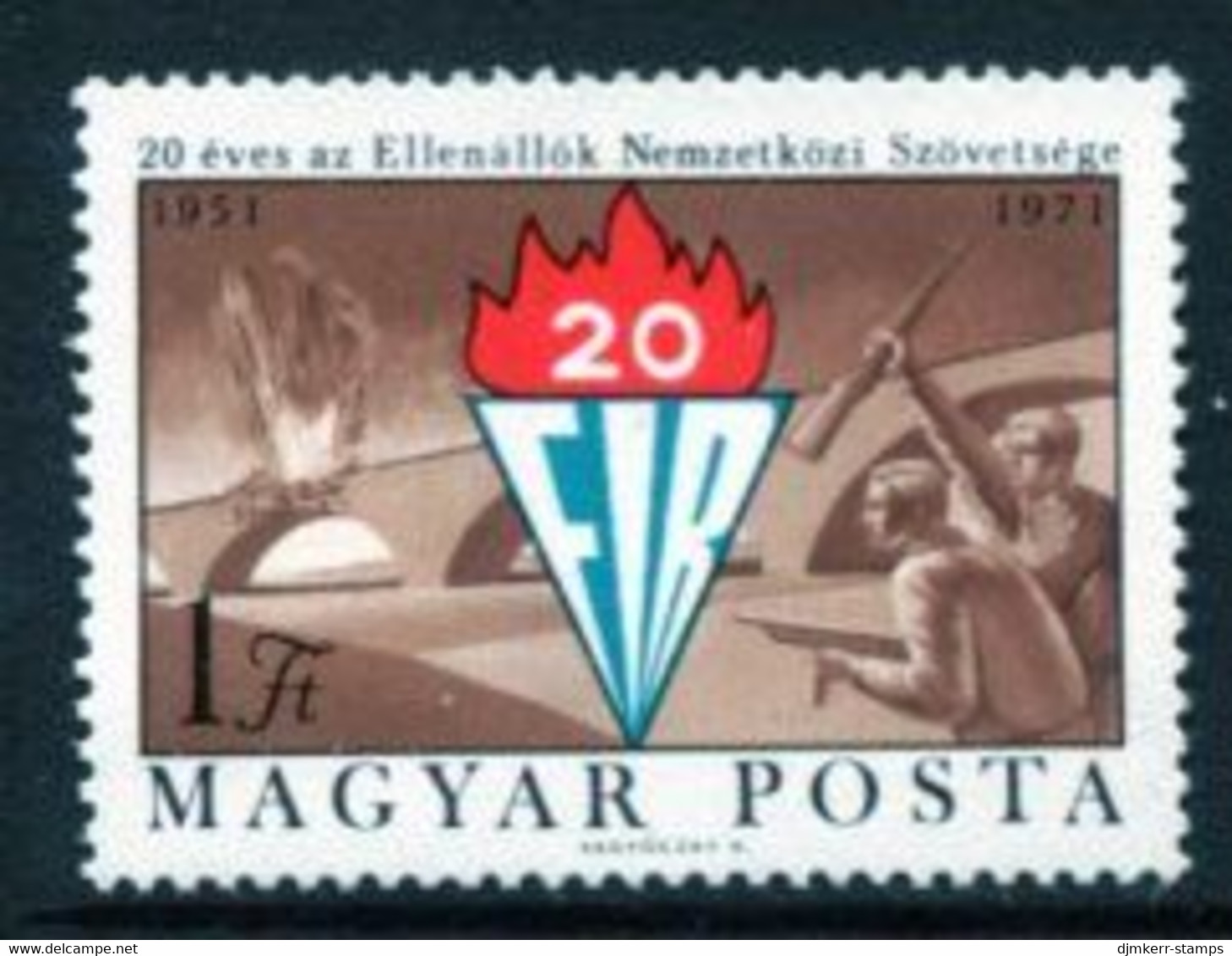 HUNGARY 1971 Federation Of Resistance Fighters MNH / **.  Michel 2681 - Ungebraucht