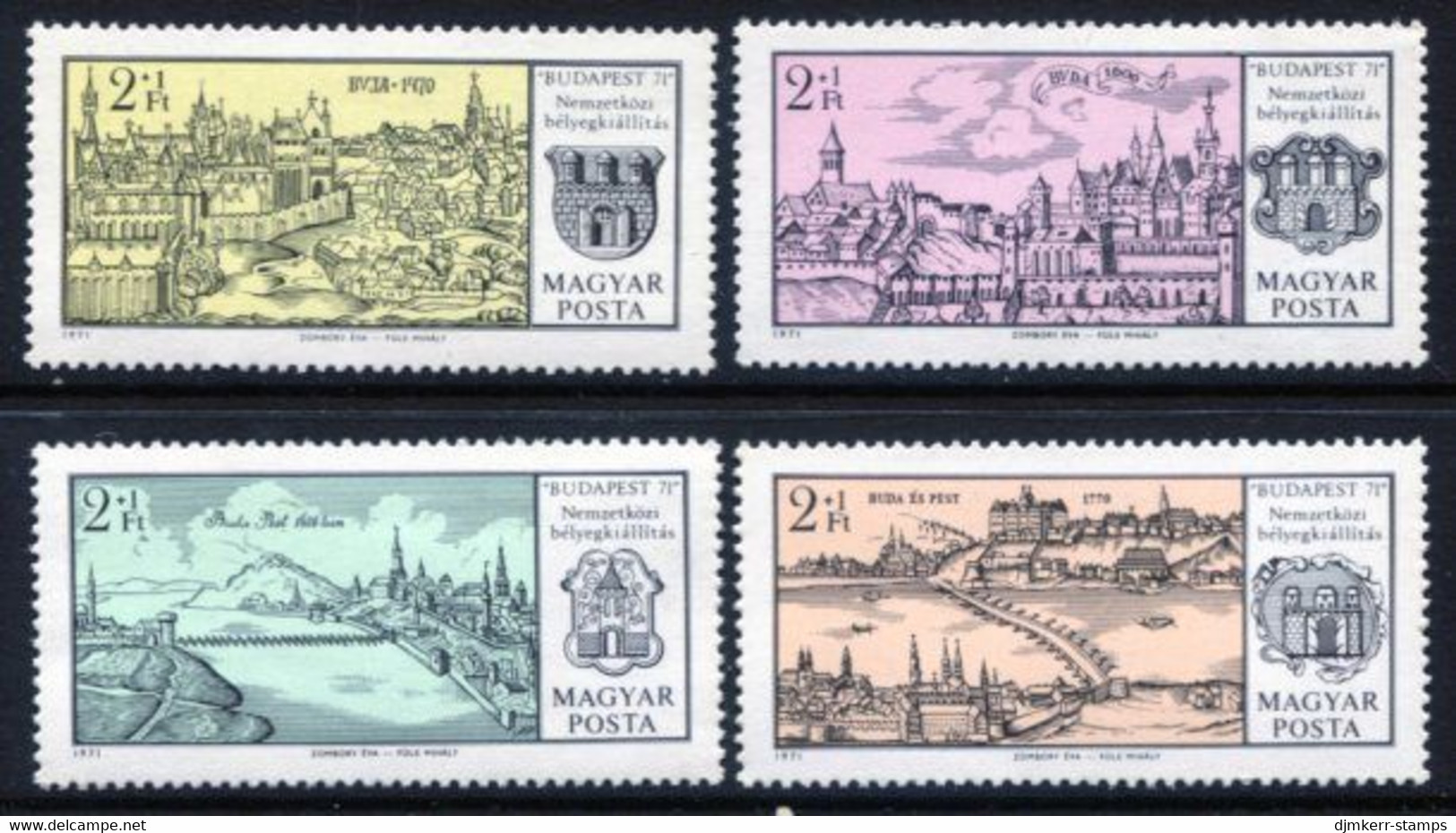 HUNGARY 1971 BUDAPEST '71 Exhibition MNH / **.  Michel 2646-49 - Unused Stamps