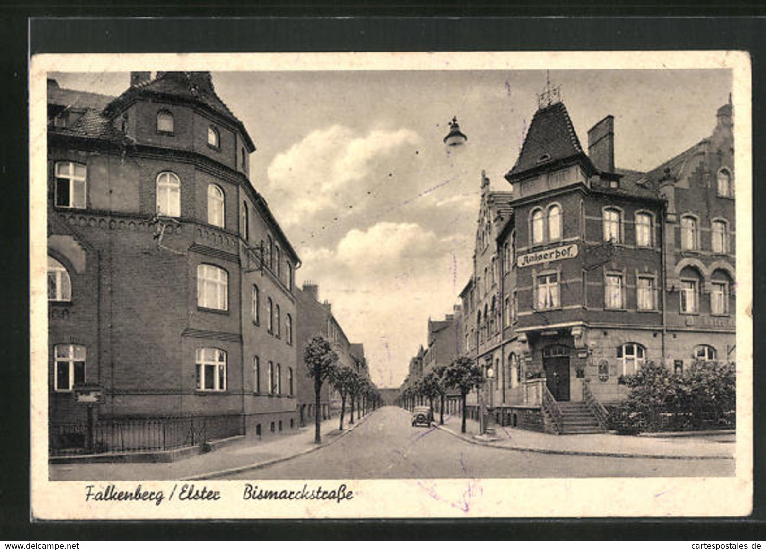 AK Falkenberg / Elster, Hotel Kaiserhof An Der Bismarckstrasse - Falkenberg