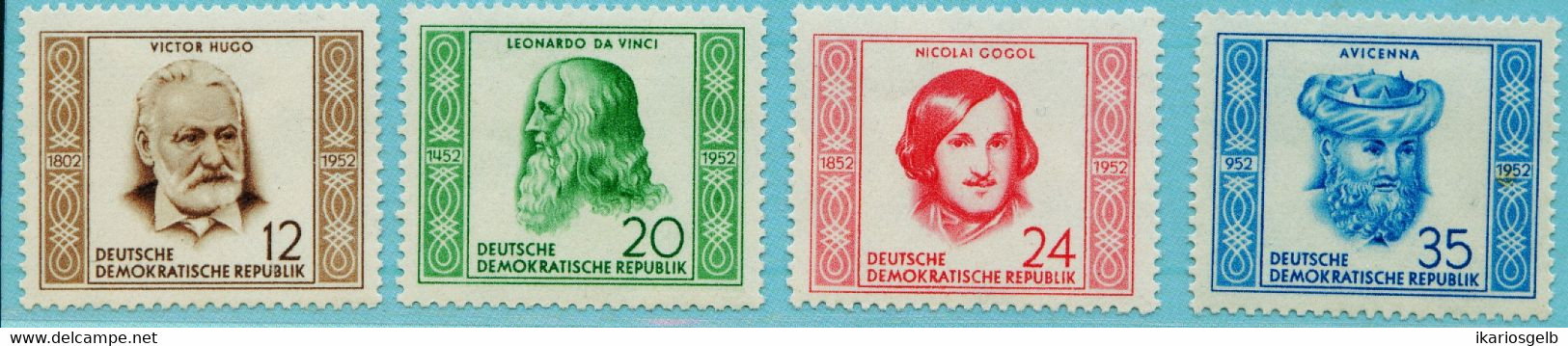 DEUTSCHLAND DDR 1952 Michel-# 311-314 " Satz Wissenschaftler ** " Michel 22 € - Ongebruikt