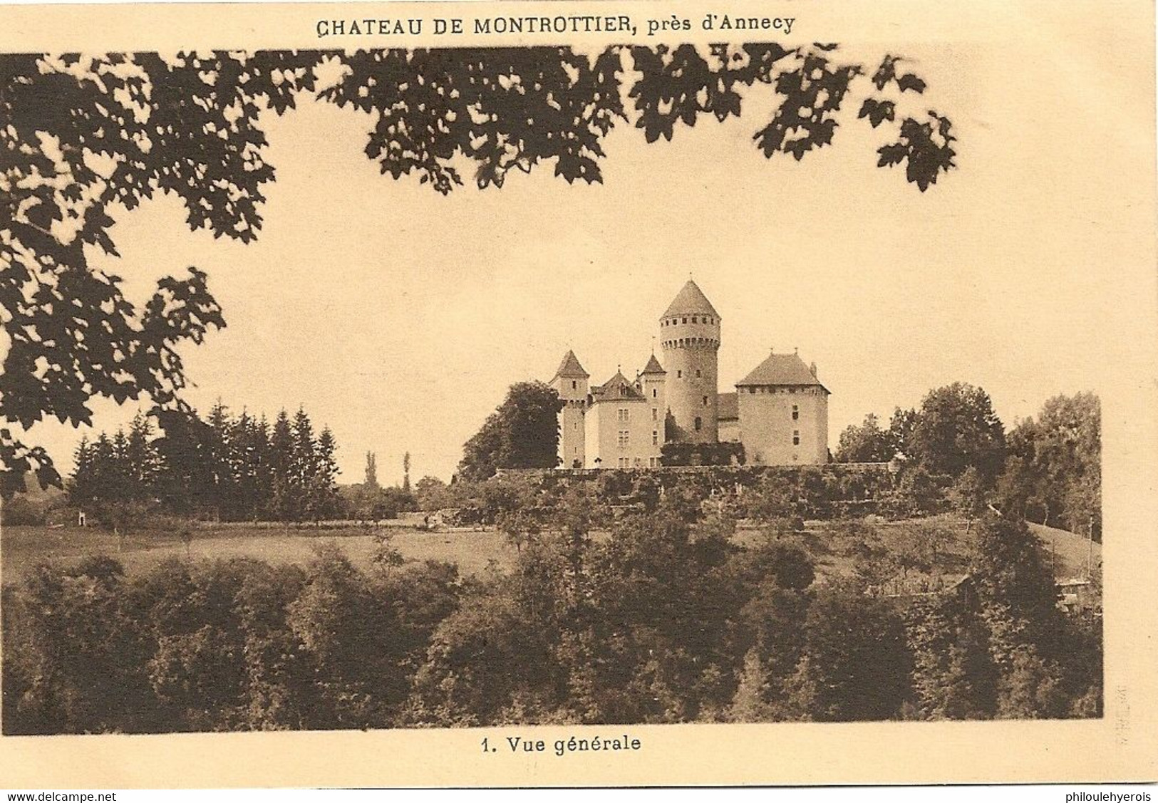 CPA 74 LOVAGNY Château De Montrottier Vers Annecy - Lovagny