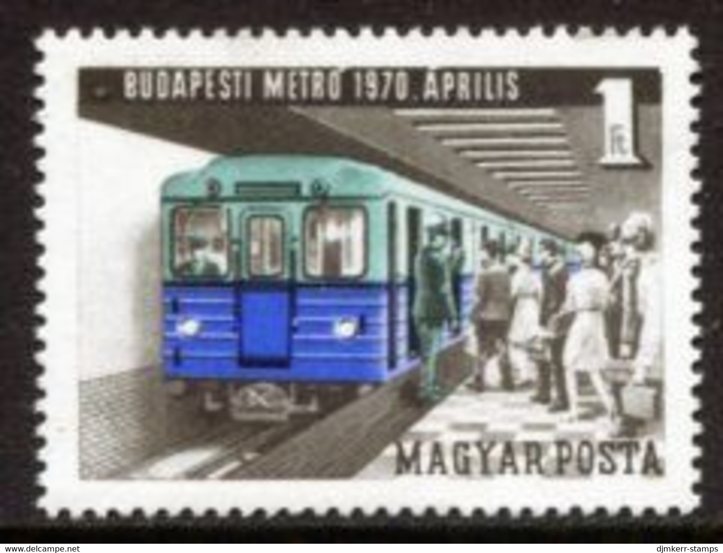 HUNGARY 1970  Metro Line Opening MNH / **.  Michel 2577 - Unused Stamps