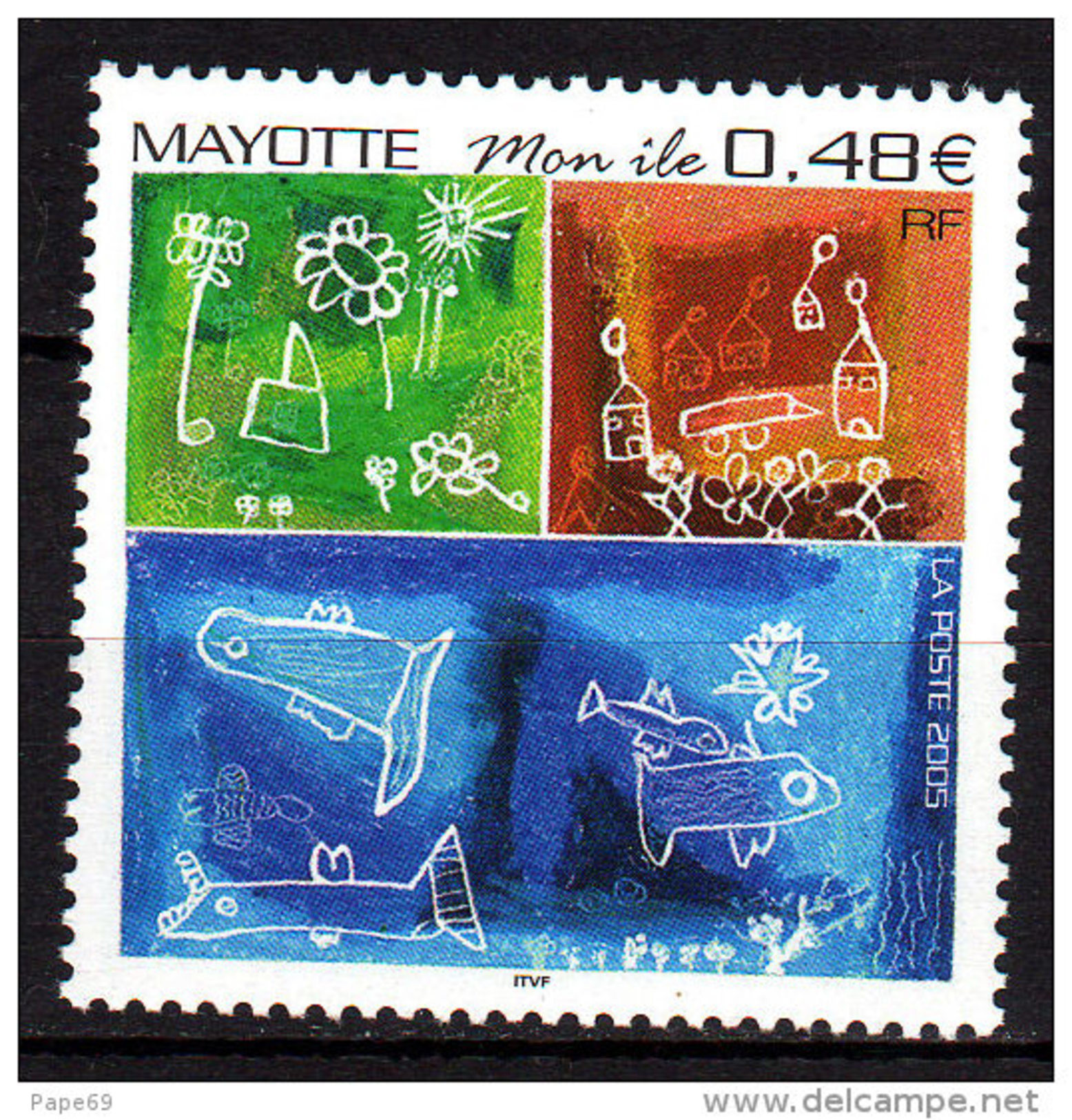 Mayotte N° 178 XX  "Mon Ile", Dessins D'enfants,  Sans Charnière TB - Oblitérés