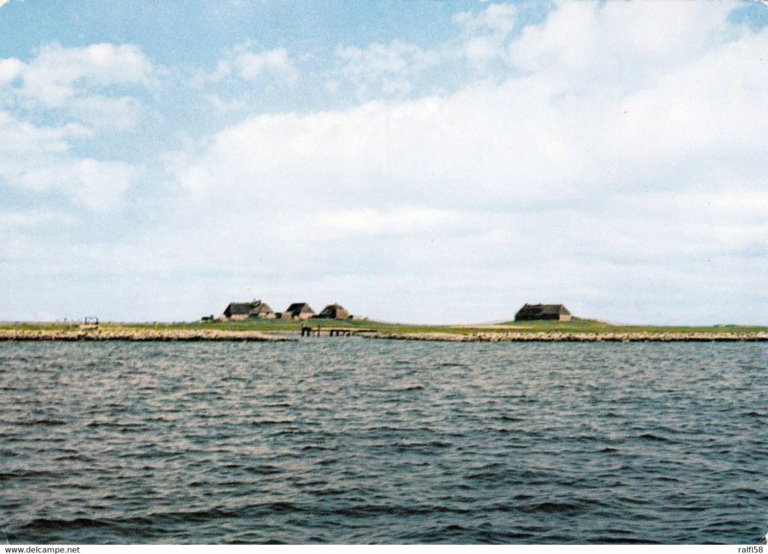 4 AK Germany * Hallig Gröde Im Nationalpark Schleswig-Holsteinisches Wattenmeer Mit Kirchwarft Und Knudswarft * - Halligen