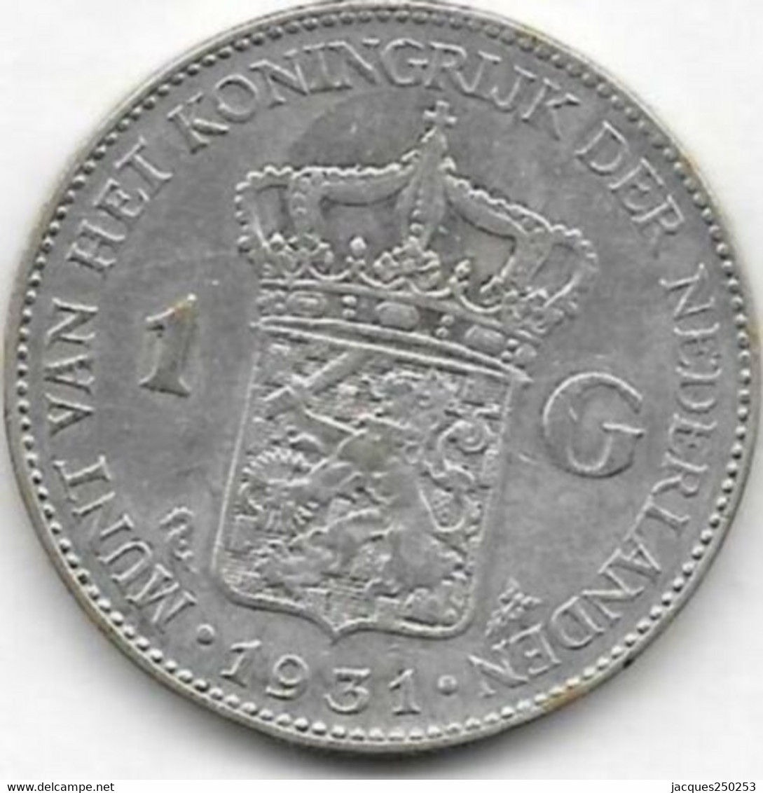 1 Gulden Argent 1931 - 1 Gulden