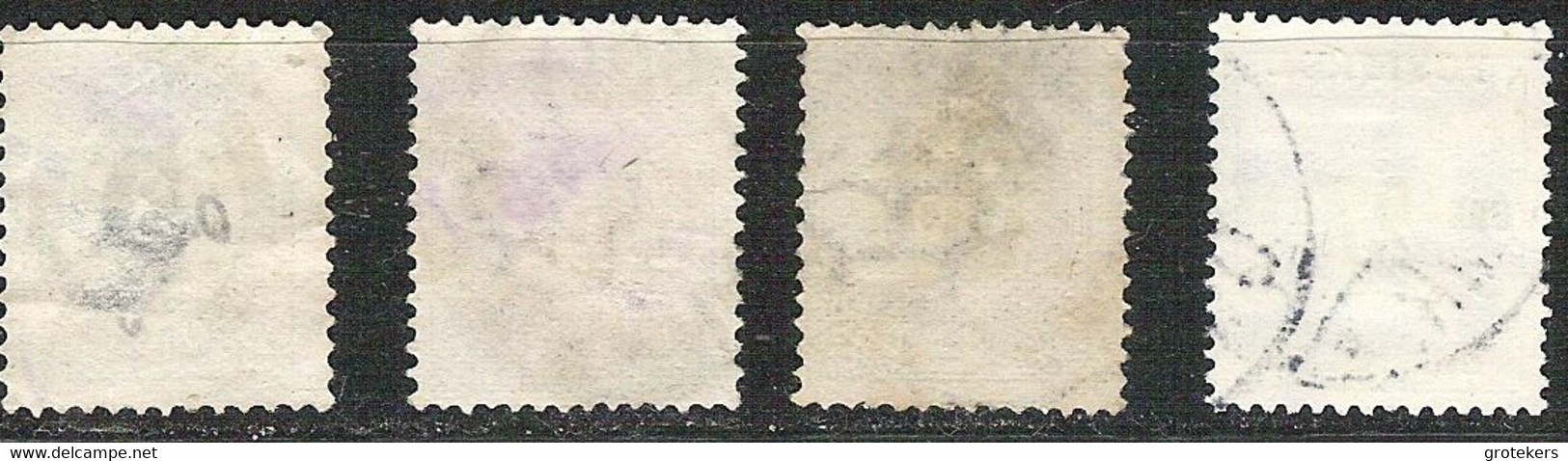 DENMARK 4 Stamps Cancelled Yvert 22A-25B-26B-96  Cat.value Yvert 2014: EUR 40,50 - Verzamelingen