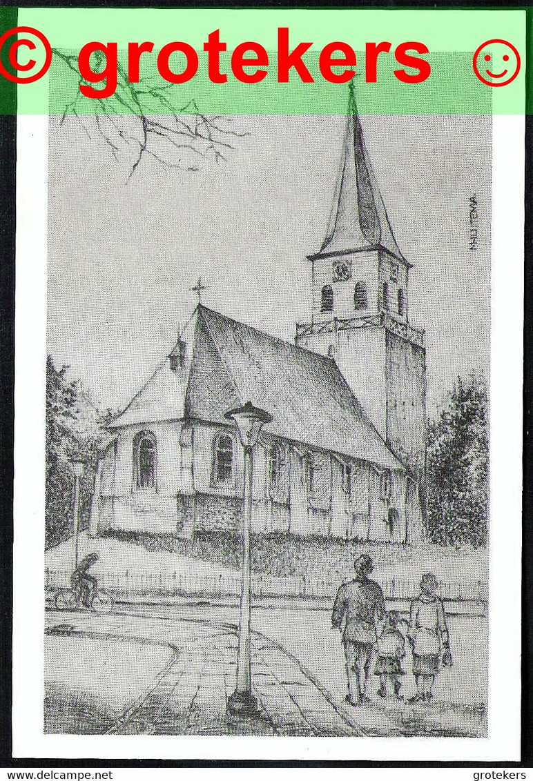 WOLVEGA Ned. Herv. Kerk Pentekening Ca 1968 - Wolvega