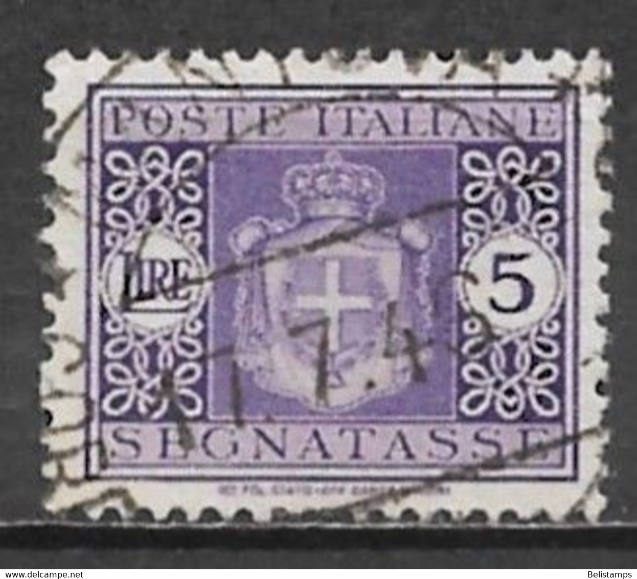 Italy 1945. Scott #J62 (U) Coat Of Arms - Strafport
