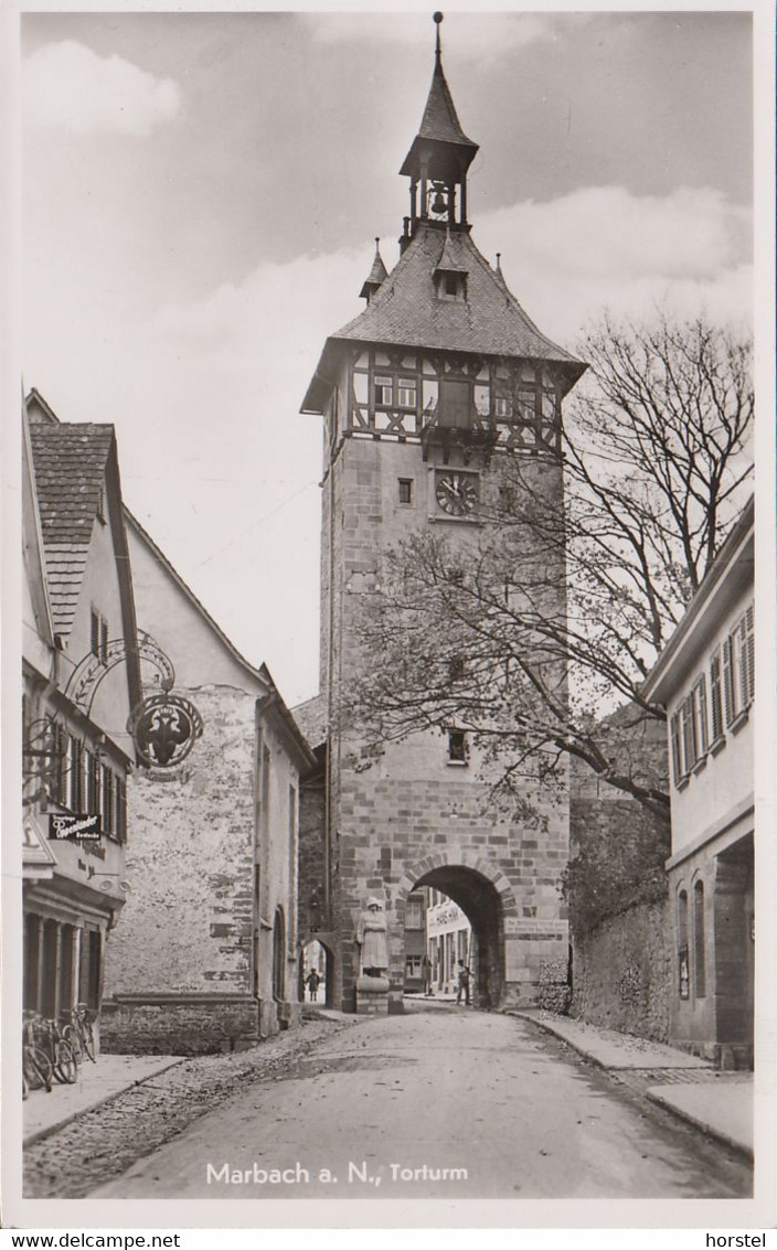 D-71672 Marbach Am Neckar - Torturm  ( Echt Foto) - Marbach