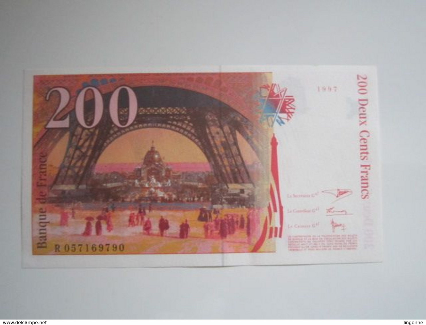 1997 Billet 200 Francs Eiffel - 200 F 1995-1999 ''Eiffel''