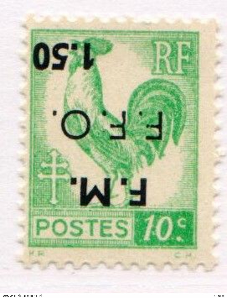 COGNAC (surcharge Renversée) 10cm Vert - Befreiung