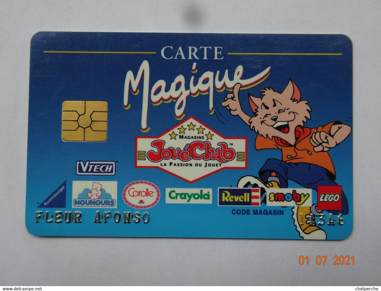 CARTE A PUCE CHIP CARD CARTE FIDÉLITÉ CARTE MAGIQUE JOUECLUB BORDEAUX 33 GIRONDE - Cartes De Fidélité Et Cadeau