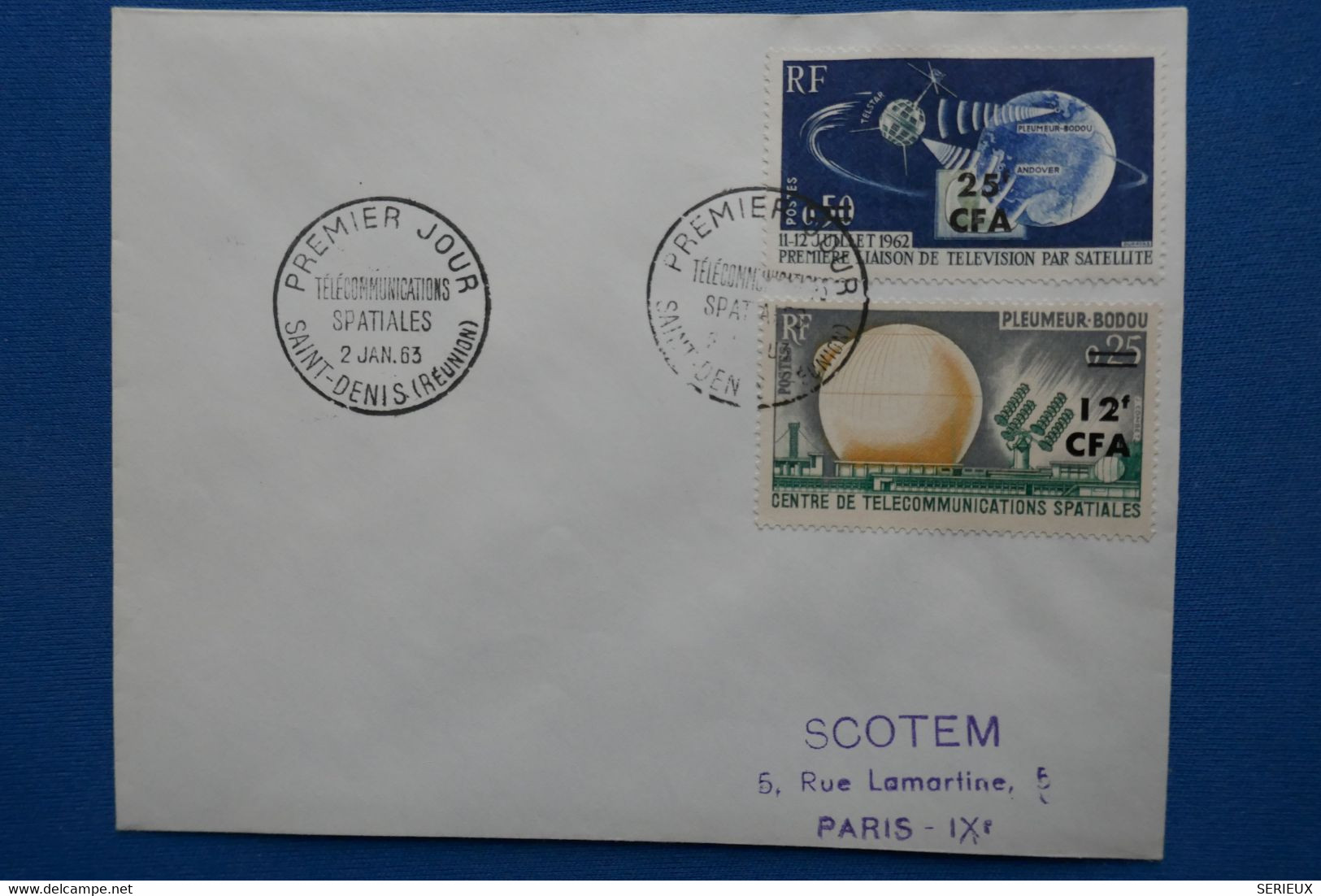 V20 REUNION  FRANCE   LETTRE 1963 SAINT DENIS POUR PARIS  FRANCE+  AFFRANCHISSEMENT PLAISANT - Storia Postale