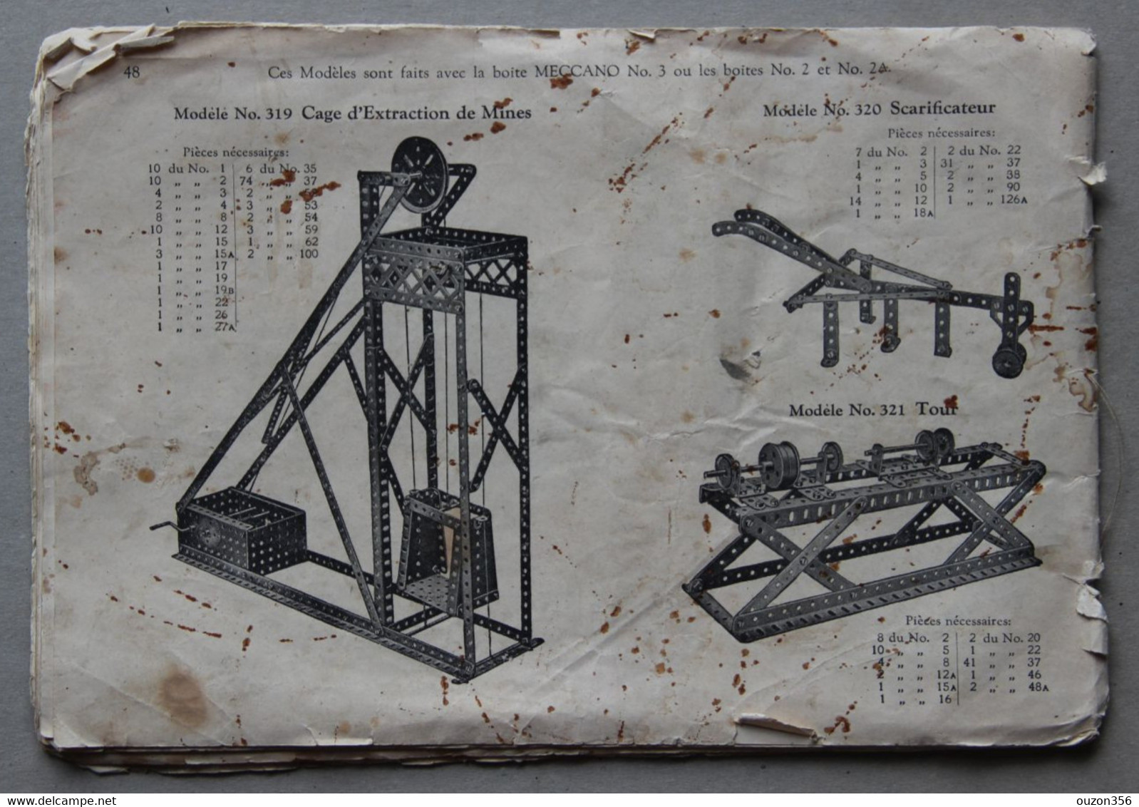 MECCANO, Catalogue Incomplet - Machines