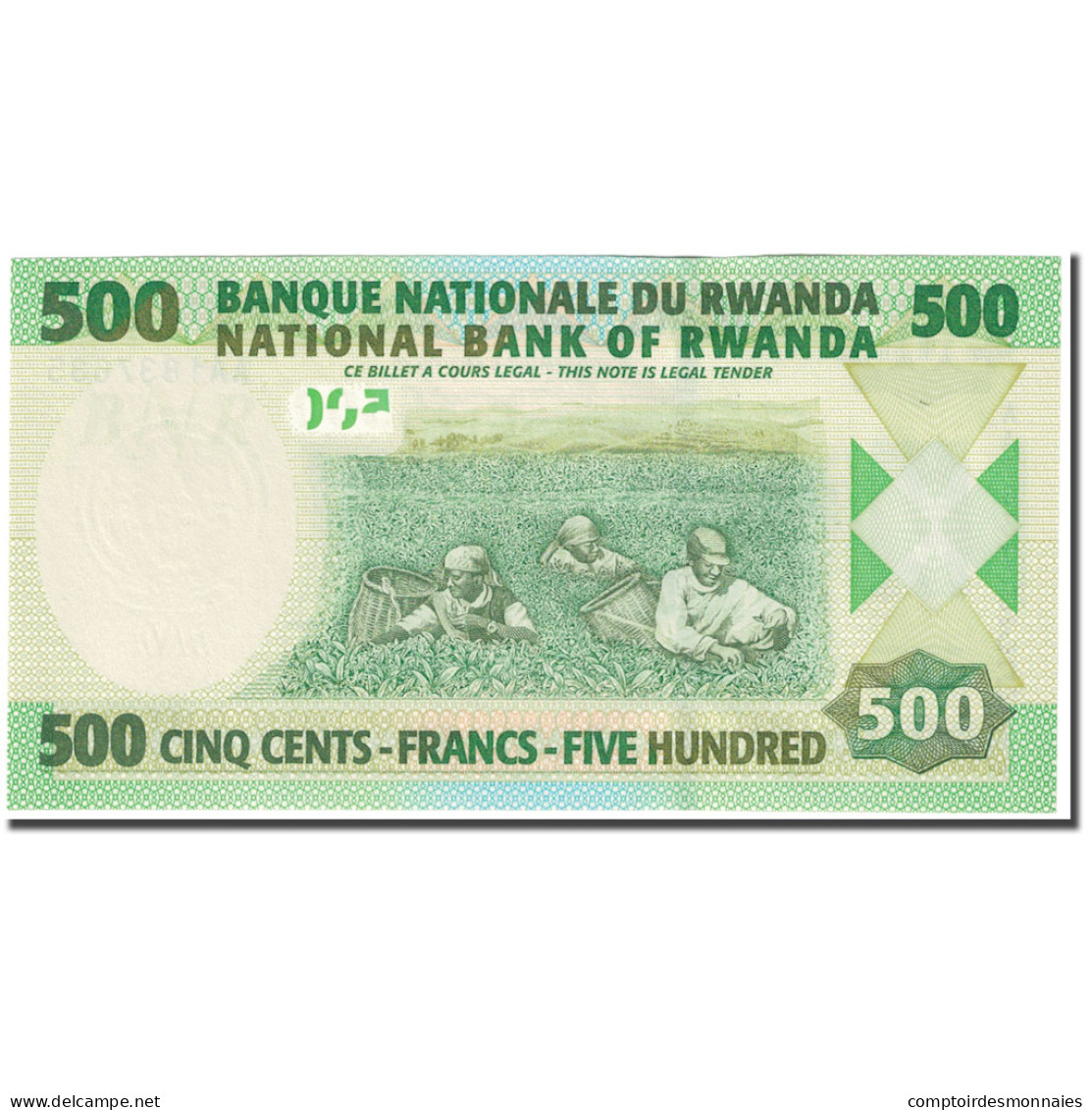 Billet, Rwanda, 500 Francs, 2004, 2004-07-01, KM:30a, NEUF - Rwanda