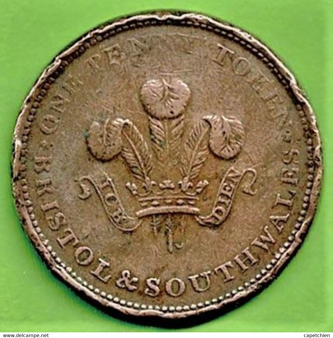 GRANDE BRETAGNE / PENNY TOKEN / 1811 / VIRTUTE & INDUSTRIA / BRISTOL & SOUTH WALES - Aussenhandelswährungen, Testprägungen, Gegenstempel U.a.