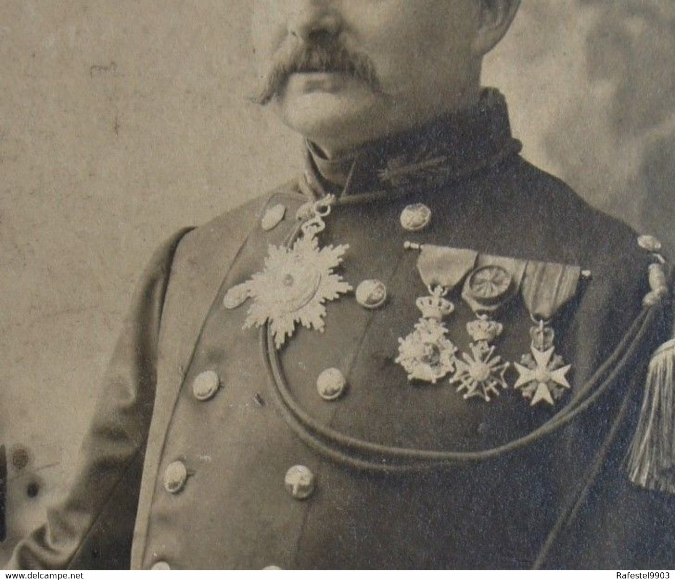 Photo ABL Officier état-major Artillerie Médailles China Double Dragoon ? Belgische Leger Armée Belge Militaria Uniforme - Guerra, Militari