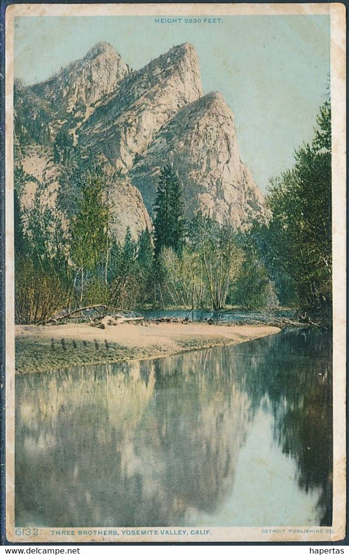 Three Brothers, Yosemite Valley, Calif. - Posted 1909 - Yosemite