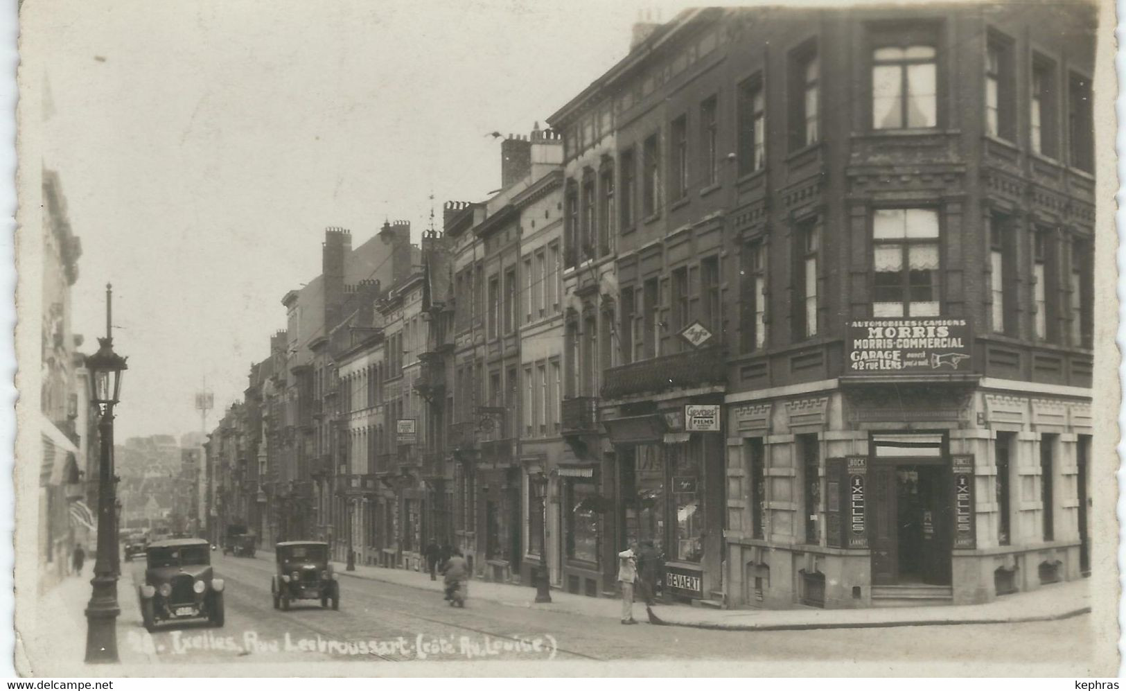 28. IXELLES : Rue Lesbroussart - Côté Av. Louise - TRES RARE CPA - Ixelles - Elsene