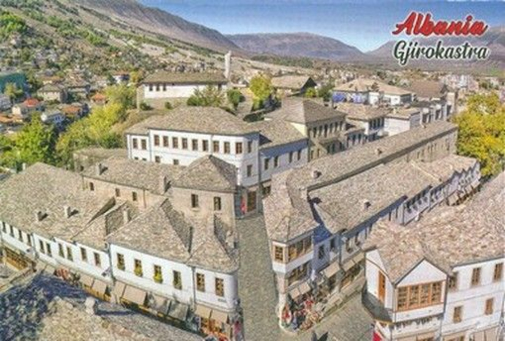 Lot collection 22x postcards Albania Tirana Balkan Shqiperia